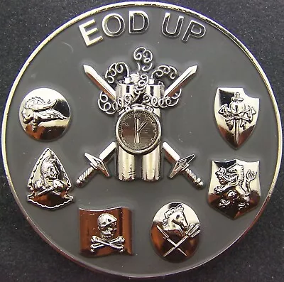 US Navy Seal Team 6 DEVGRU Explosive Ordnance Disposal EOD UP Challenge Coin • $350