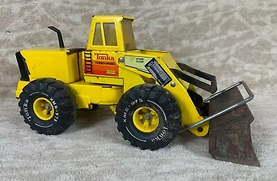 🔥🔥Vintage Yellow Steel Metal Tonka Mighty Diesel XMB-975 Front End Loader 🔥🔥 • $53.99