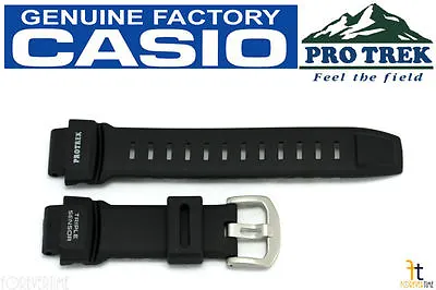 CASIO Pathfinder PRO TREK PRG-260 Black Rubber Watch BAND PRG-550 PRW-3500 • $80.19