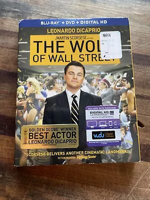 The Wolf Of Wall Street (Blu-ray + DVD + Digital HD) Brand New With Slipcover • $7