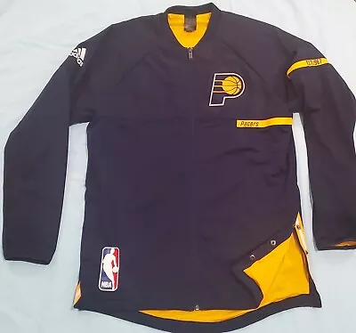 2016 INDIANA PACERS Full-Zip Warm-Up Jacket By Adidas (Men's Size Large) EC • $34