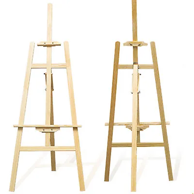 5FT Studio Wooden Easel Display Art Craft Artist Cafe Wedding Painting Stand UK • £10.99