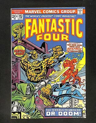 Fantastic Four #143 Doctor Doom! Cameos By Invisible Girl Franklin! Marvel 1974 • $5