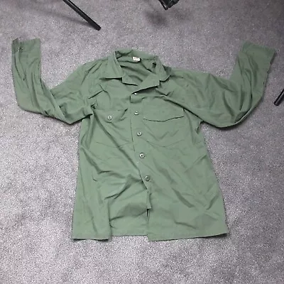 Military Utility Shirt Mens 16.5 X 34  8405-00-615-0237 OG-507 • $27.99