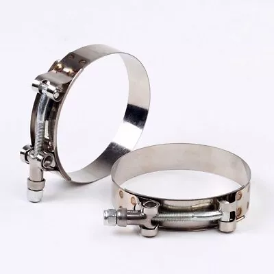 70-78mm Stainless Steel T Bolt Clamp Turbo 2 1/2  2.5  Silicone Hose Clamp 2pcs • $6.70