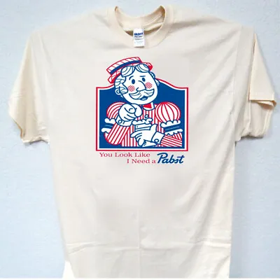 PABST BLUE RIBBON BEER PBR Cool Men's T-Shirts Size S-5XL T-1925 L@@K • $14.99
