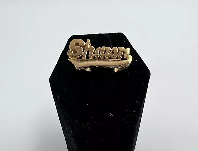 Vintage SHAWN Brass Metal Ring • $9.99