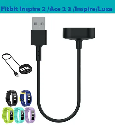 $7.50 • Buy For Fitbit Luxe Charge 5 Inspire 2 Ace 2 3 USB Charger Cable Charging 