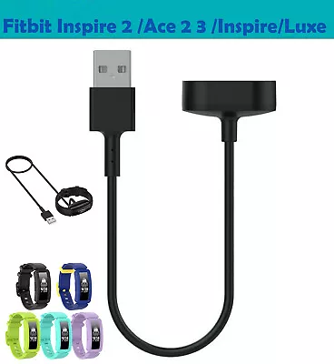 $7.95 • Buy For Fitbit Luxe Charge 5 Inspire 3  2 Ace 2 3 USB Charger Cable Charging Dot