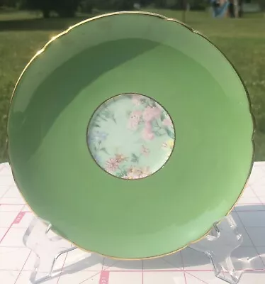 £39.56 • Buy SHELLEY England Henley Shape Green MELODY CHINTZ Saucer Only # 13594/4 C1945