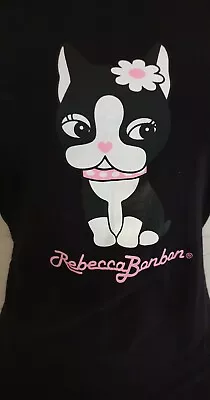Rebecca Bonbon Cute Frenchie French Bulldog Puppy Dog Graphic T-shirt Tee Top 14 • £20