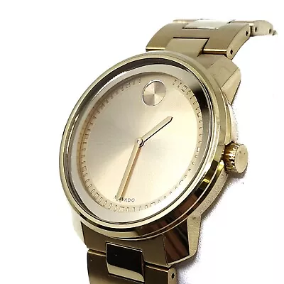 Movado Men's Watch 3600258 Bold Swiss Quartz Gold Tone Stainless Steel 42mm • $199.99