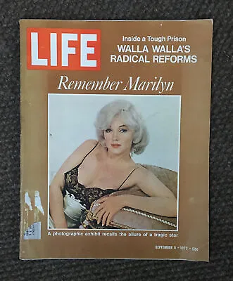 Vintage 1972 LIFE Magazine Marilyn Monroe A Look Back In Adoration~Platform Shoe • $14.95