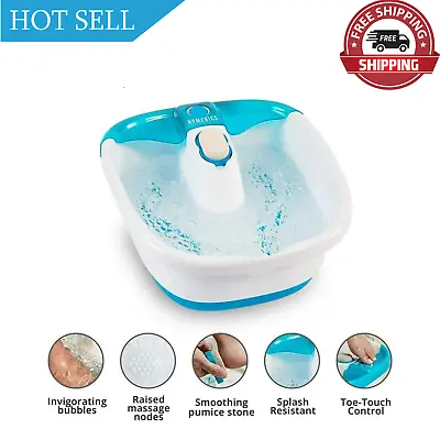 X Large Feet Foot Spa Bath Massager Heat Soaker Massage Bubble Roller Deep Soak • $26.38