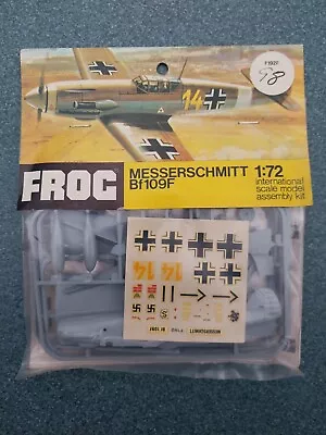 Vintage Frog Messerschmitt Bf109F 1:72 Airplane Model Kit #F192F Sealed  • $10