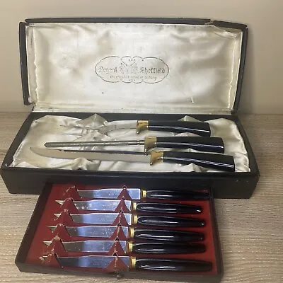 Vintage Sheffield Hull Of Meriden Stainless Steel Cutlery Set 3 Pcs • $26.97