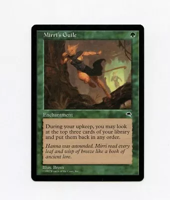 Mirri's Guile Tempest NM- Magic The Gathering MtG 2 • $42