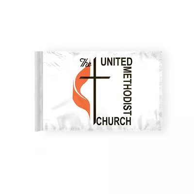 6 X9  Methodist Church Religious Motorcycle Flag For 3/8 Mount Pole 2-Sided • $19.99