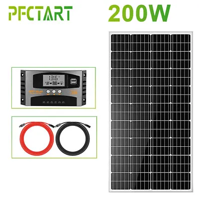 200W 12V Solar Panel Kit Battery Charger 40A MPPT Controller For Caravan RV Boat • £152.58