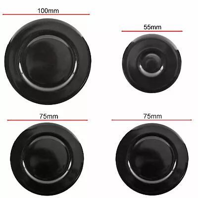 £8.95 • Buy 4X INDESIT Oven Cooker Gas Hob Burner Flame Cap Crown Black Small Medium Large