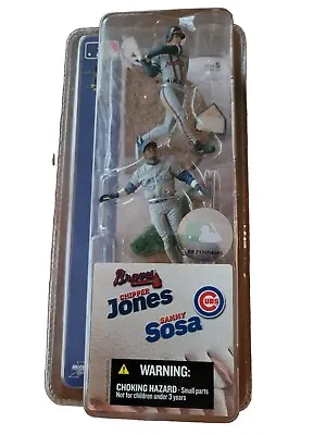 2004 McFarlane Chipper Jones Sammy Sosa Figures MLB Baseball Braves Cubs • $14.99