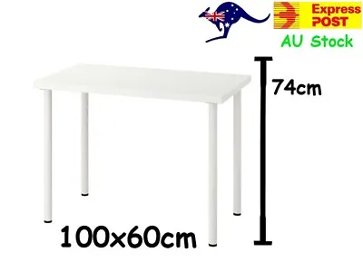 IKEA LINN ADIL Table Office Study Dinning Desk Lounge Student 100x60cm White • $84.99