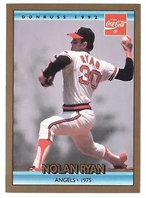 $2.49 • Buy 1992 Donruss Coca-Cola Nolan Ryan Baseball #9 Nolan Ryan California Angels