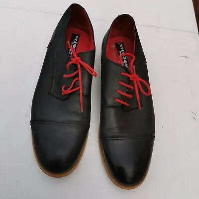 Windsor Smith Sz 13 Or 46 Charcoal Leather Cap Toe Derby Shoes Lace Up  • $37.89