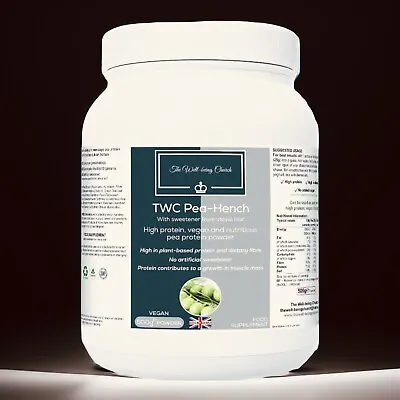 Twc Pea-hench Pea Protein Powder - Plant-based Muscle Building • £16.99