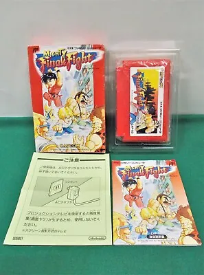 NES -- MIGHTY FINAL FIGHT -- Rare. Box. Famicom JAPAN Game. 13451 • $145