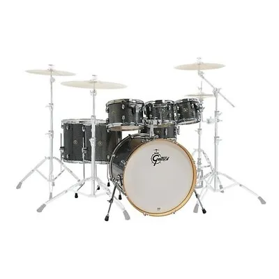 Gretsch Catalina Maple 7 Piece Drums (Black Stardust) • $1684.55