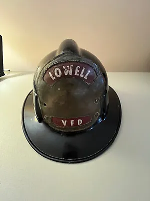 Vintage MSA Firemans Helmet With Leather Front Shield • $65
