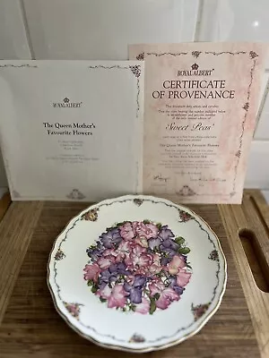 Royal Albert The Queen Mothers Favourite Flowers Plate Sweet Pea • £10