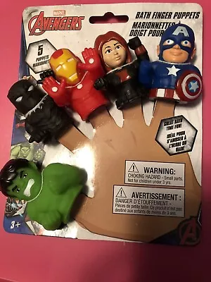 New Avengers Bath Time Finger Puppets Educational Kid Child Toy Gift Ages 3+ • $8