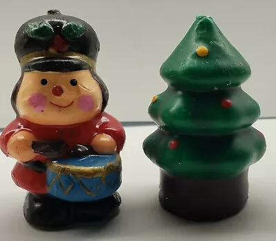 Vintage Christmas Candles Drummer Boy & Christmas Tree Unburned 3  • $4.99