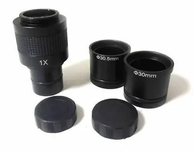Microscope 1X C-mount Adapter 4 CCD Camera Digital 23.2mm 30mm 30.5mm FotoHigh • $24.56