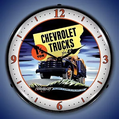 1949 Chevrolet Truck Wall Clock LED Lighted • $280.16