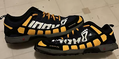 Inov8 Shoes Unisex  M 9 W 10.5 X Talon 212 Navy & Yellow Trail Running Shoes • $29.50