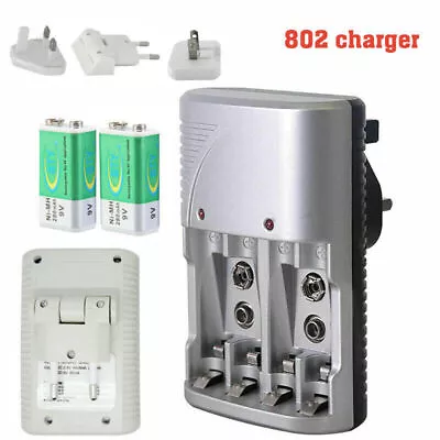 £6.59 • Buy Portable Multi Slot Battery Charger For AA & AAA & 9V Rechargeable Batteries