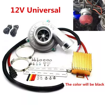 Car SUV Electric Turbo Supercharger Air Filter Intake TurboCharger Kit Universal • $783.08