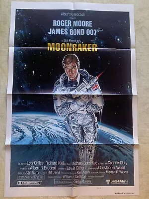 Moonraker (1979) Original 1-sheet (fine) Int'l Teaser Style A Roger Moore As 007 • $399.99