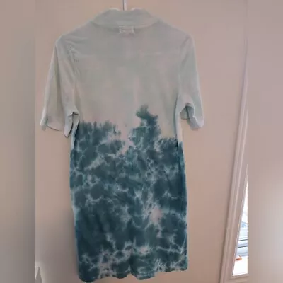 Anthropologie T.la Tie Dye Boho Short Sleeve T-shirt Heidi Dress Blue Size S • $40