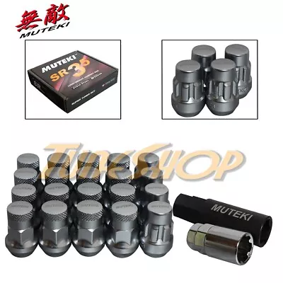 Muteki Lock Sr35 Wheels Lug Nuts 12x1.5 M12 1.5 Acorn Rims Close End 20 Silver T • $69.95