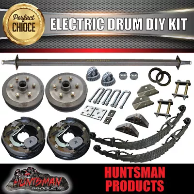 $928 • Buy 1600KG DIY Off Road Trailer Kit. Rebound Springs, Electric Brakes, Solid Axle