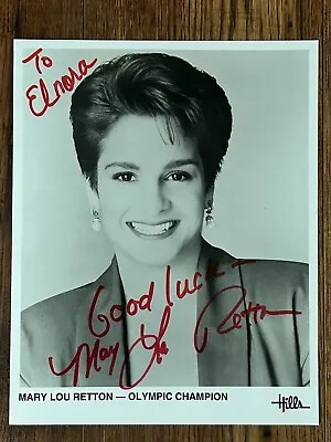 Mary Lou Retton Signed 8x10 Photo Olympic Champion Gold Medal Gymnast 1984 • $25
