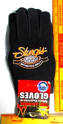 Sturgis Mechanic Gloves Pair Motorcycle Rally Collectible Biker Souvenir -med • £11.63