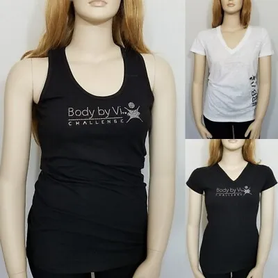 Lot Of 3 Body By Vi Logo Workout Tops Women's Size Large/XL Visalus 3 Styles New • $24