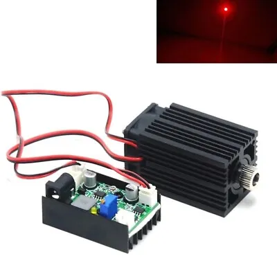 Red Dot 650nm 660nm 200mW Focusable Laser Diode Module TTL Fan 12V Driver • £29.04