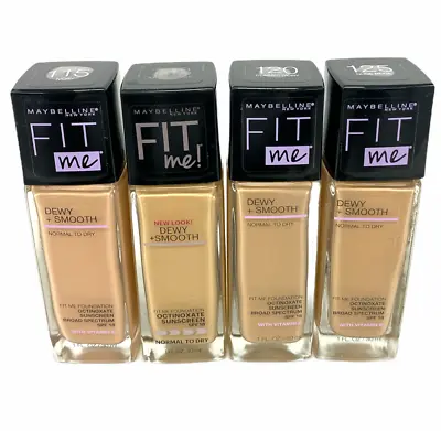 Maybelline Fit Me Dewy+Smooth Foundation SPF18 & Vitamin E (1oz/30mL) YOU PICK! • $9.99