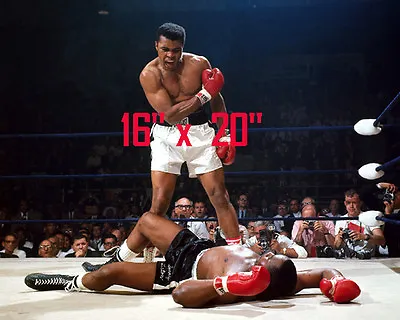Muhammad Ali~Heavyweight Champ~The Greatest~Liston~Poster~Color~16  X 20  Photo • $18.36
